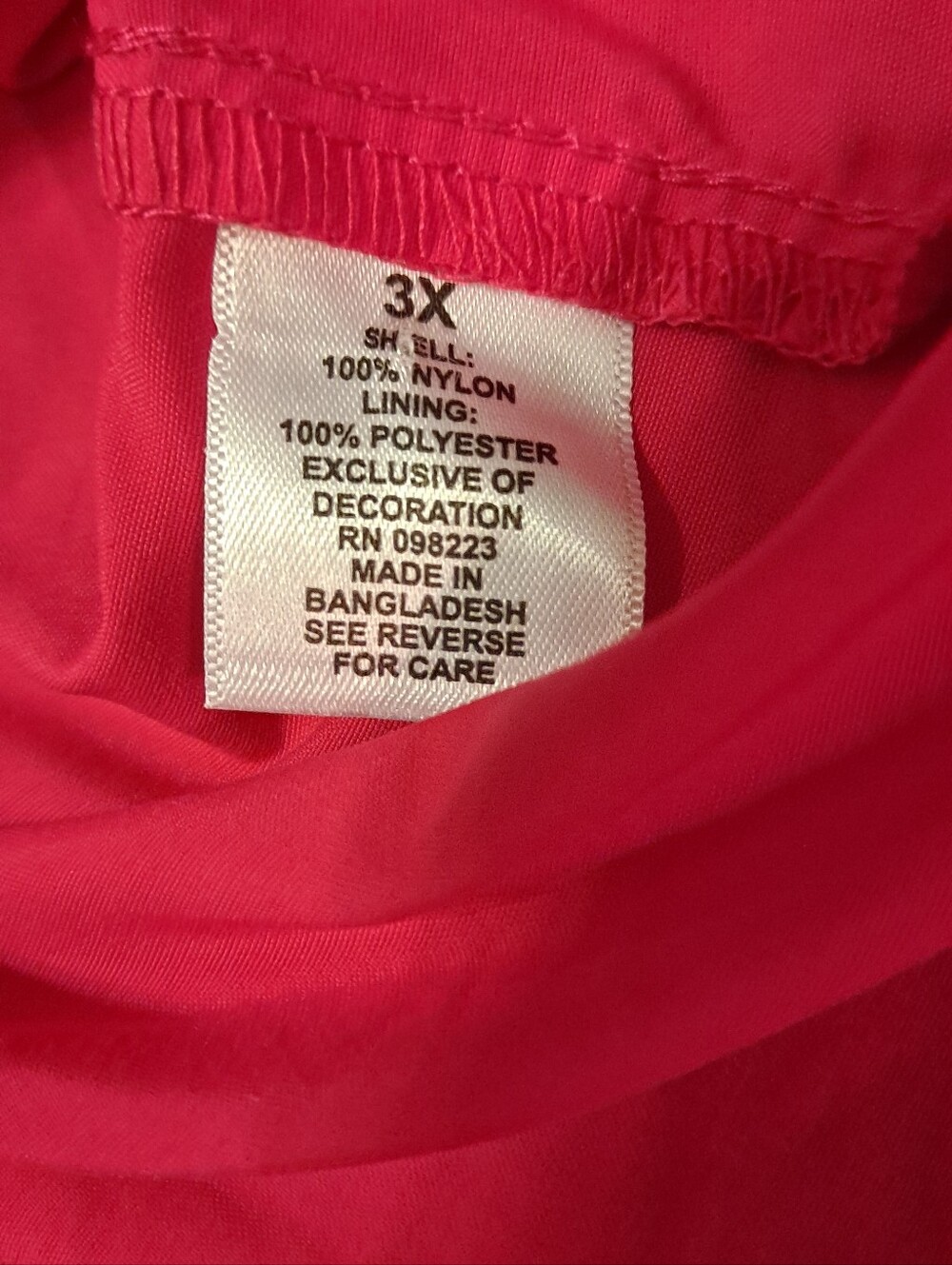 Magellan Casual Button-Down Shirt — Hot Pink Size 3X - Picture 5 of 7